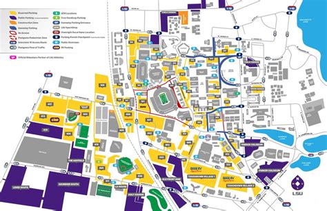 2019 Lsu Football Parking Map - Lsusports - The Official Web - Texas A ...