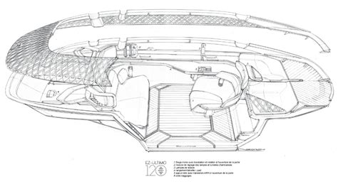 Renault EZ Ultimo Concept Interior Design Sketch - Car Body Design Car Interior Sketch, Interior ...