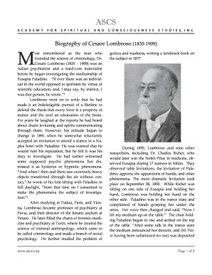 Fillable Online ascsi Biography of Cesare Lombroso (1835-1909) - ASCSI ...