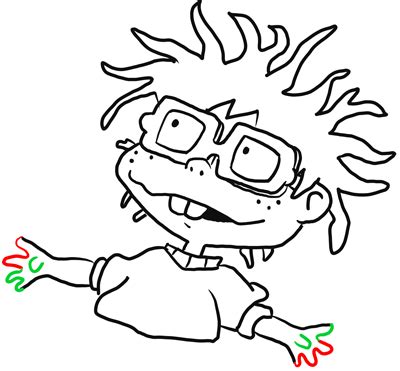 How to Draw Chuckie from Rugrats with Easy Drawing Tutorial – Page 2 – How to Draw Step by Step ...