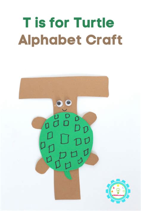 T is for Turtle Animal Alphabet Craft