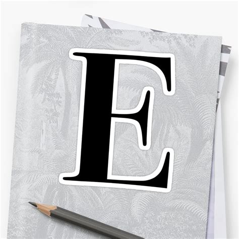 "Letter E name initial" Sticker by kryder15 | Redbubble