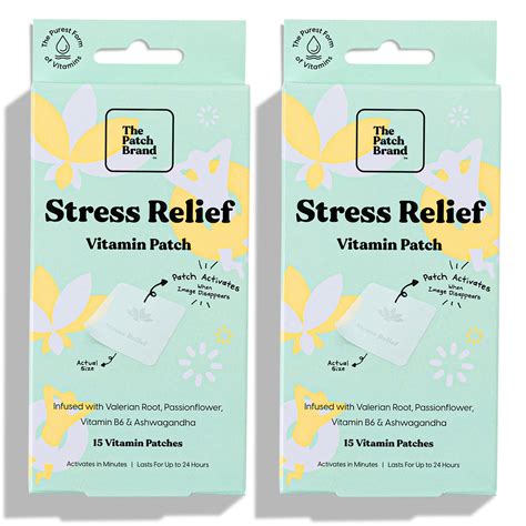 The Patch Brand Stress Relief Patches - 30 Count for Powerful Wellness ...