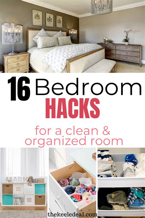 16 Easy Bedroom Organization Hacks - The Keele Deal | Bedroom hacks diy, Small bedroom ...