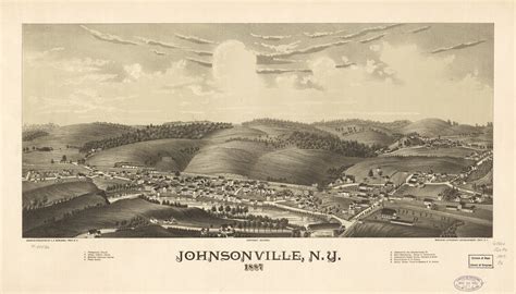 Johnsonville NY Panoramic Map Vintage Map Vintage Map Art - Etsy