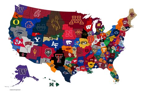 2022 College Football Preseason Map : r/CFB