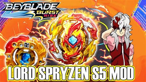 HASBRO LORD SPRYZEN S5!! PROTOTYPE MOD! WITH BORROWED QR CODE BEYBLADE BURST RISE HYPERSPHERE ...