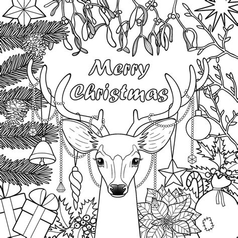 Holiday Adult Coloring Pages Coloring Pages