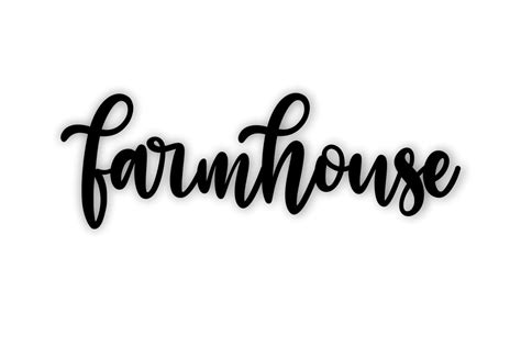 Farmhouse Sign Farmhouse Cutout Sign Farmhouse Farmhouse Word Cut Out ...