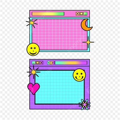 User Interface Design Vector Hd Images, Aesthetic Computer User Interface, Vaporwave, Retrowave ...