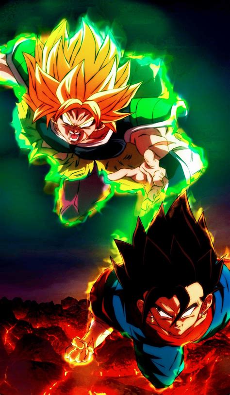 Broly Vs. Vegito, Dragon Ball Super | Dragon ball super art, Dragon ...