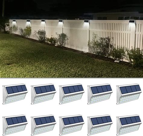 Solar Fence Garden Fence Lighting Ideas : Othway solar fence post lights.