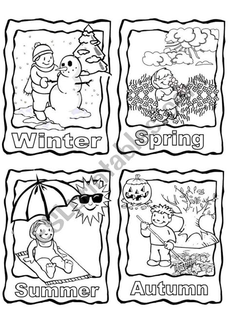 The 4 seasons worksheet | Seasons worksheets, Seasons preschool, Seasons kindergarten