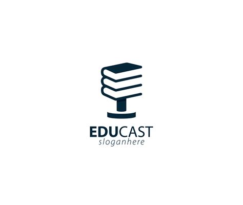 Edu Cast logo design sign 8489076 Vector Art at Vecteezy