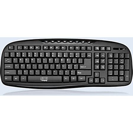 Adesso 2.4 GHz Wireless Desktop Keyboard and Mouse Combo WKB 1330CB - Office Depot