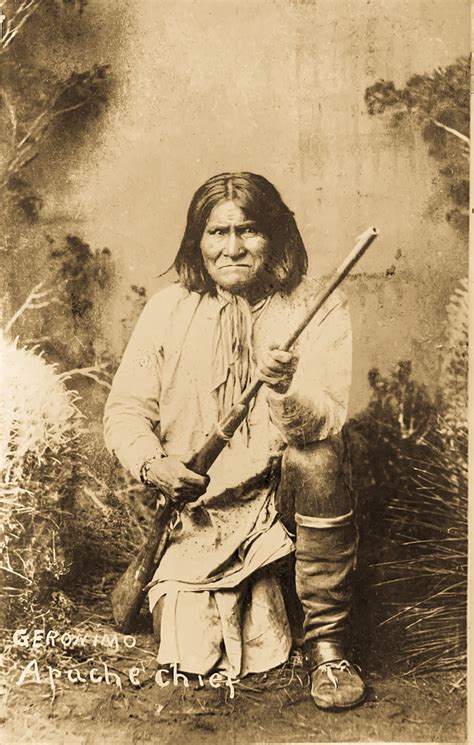 "Geronimo, Apache Chief" (1884). Antique Real Photo Postcard. Undivided ...