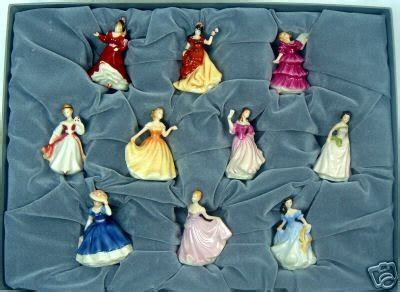 SET OF10 MINIATURE ROYAL DOULTON PRETTY LADIES FIGURINE | #41048735