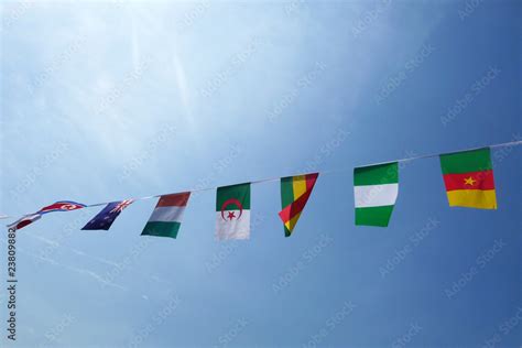 Various National Flags Stock Photo | Adobe Stock