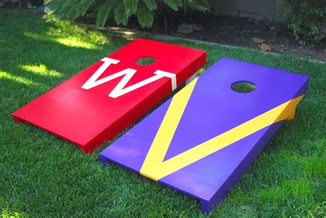 Thirty and Thrifty: DIY Project- Bean Bag Toss (Cornhole) Set