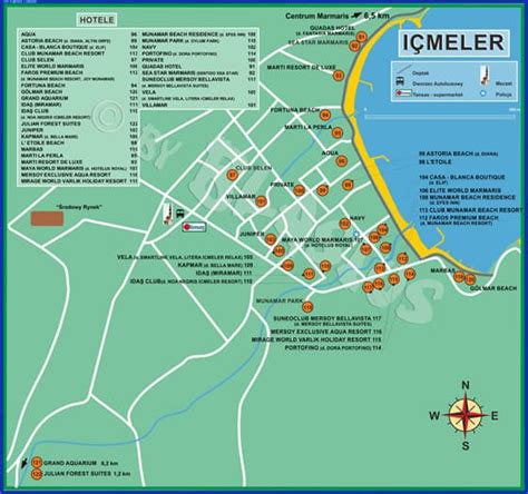 Icmeler - mapy i hotele