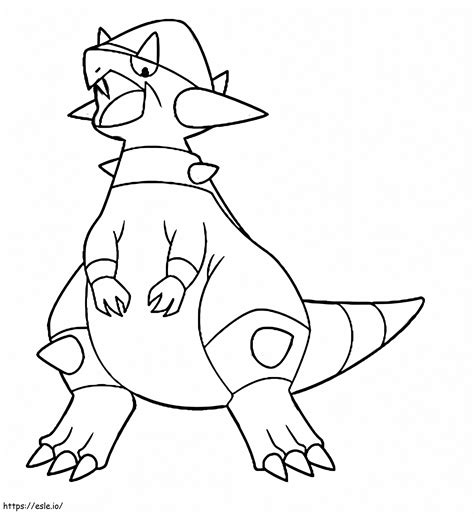 Rampardos Pokemon 1 coloring page