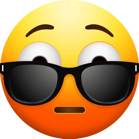 "Shocked Face With Sunglasses" Emoji - Download for free – Iconduck