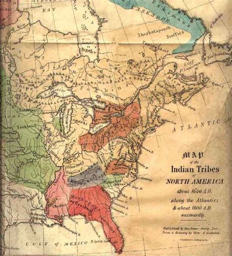 Great maps of the Native American Tribes of North America – 1X57