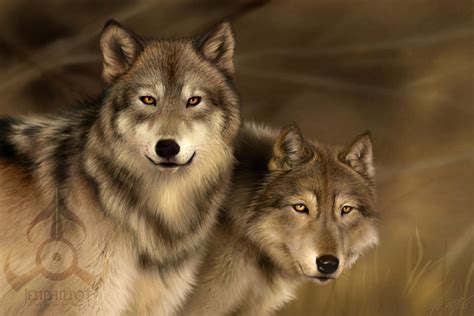 Wolf Mates III by jocarra on DeviantArt