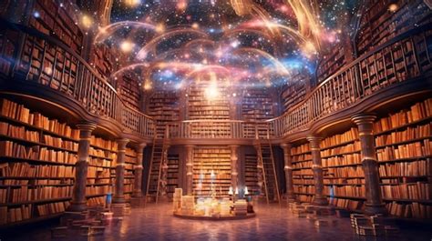 Premium AI Image | Akashic record a cosmic library for consciousness