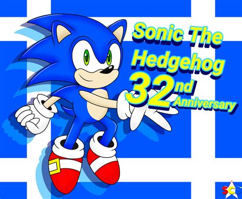 Sonic The Hedgehog 32nd Anniversary by SuperChrisPlus on DeviantArt