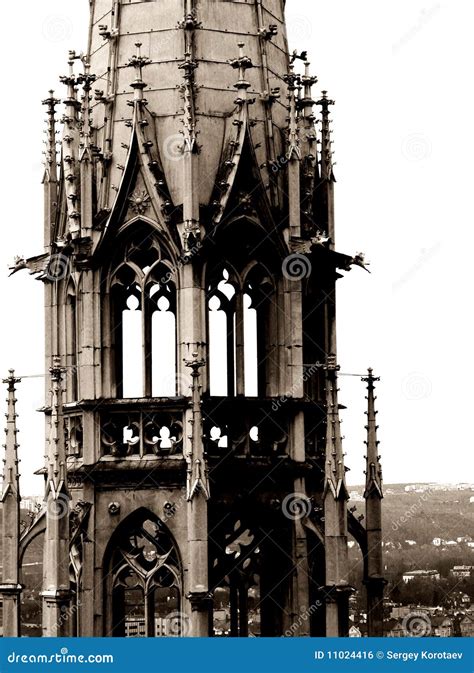 Gothic tower stock photo. Image of church, bohemia, spire - 11024416