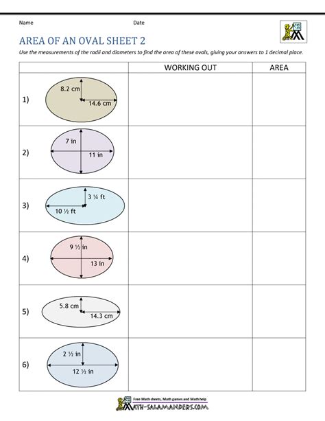 Area of an Oval Calculator