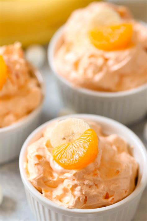 Easy Orange Fluff Jello Salad Recipe - Maria's Kitchen