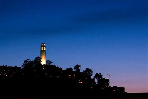 San Francisco's Coit Tower at Night Photograph by SFPhotoStore - Fine ...