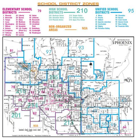 Phoenix school district map - Phoenix union high school district map ...