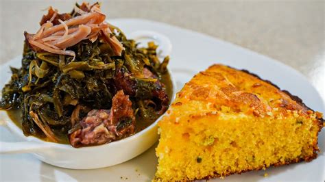 Thanksgiving Collard Greens and Cornbread Recipe - YouTube