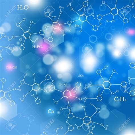 Abstract Technology And Science Background With Chemistry Elements ...