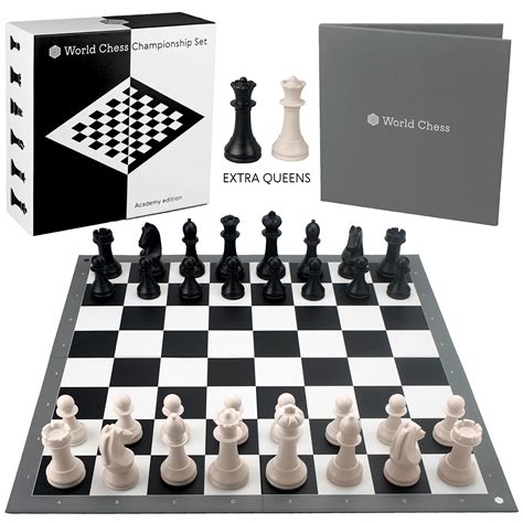 Buy World ChessChampionship Set Full Official Tournament Extra Queens ...