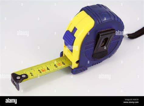 Construction meter. Measuring tool. Tape measure. Tape meter Stock ...