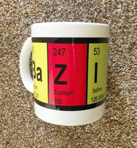 BAZINGA Mug With Chemical Symbols - Etsy