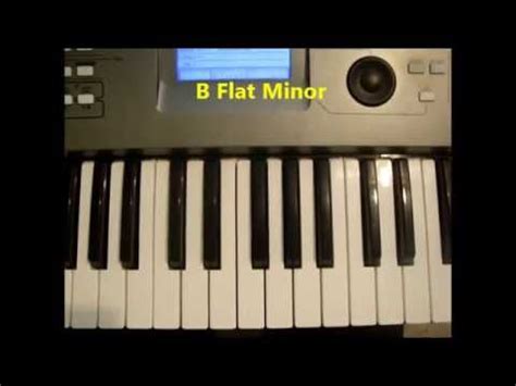 How To Play B Flat Minor Chord (Bbm, Bb min) On Piano And Keyboard - YouTube