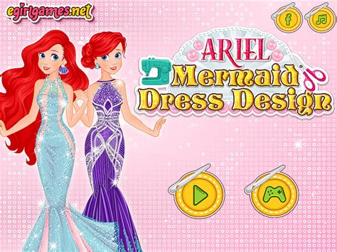 Ariel Mermaid Dress Design Game - Fun Girls Games