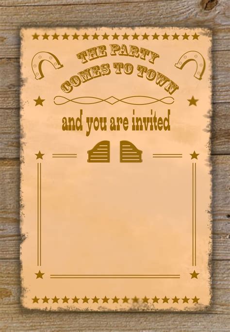 http://www.google.com/blank.html | Cowboy party invitations, Party invitations printable, Party ...