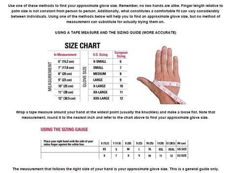 Nike Glove Size Chart - Images Gloves and Descriptions Nightuplife.Com