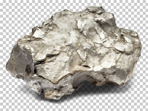 Premium PSD | Silver nuggets isolated on transparent background png psd