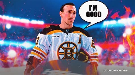 Bruins' Brad Marchand feeling "good" after exiting game with injury