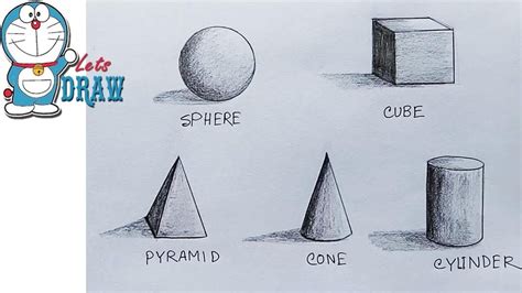 How to Shade basic forms ( 3D shapes ) step by step | Geometric shapes drawing, How to shade ...