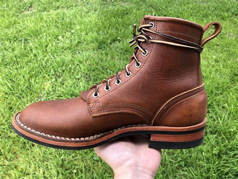 Nicks Falcon 1964 Brown vs. White’s Custom MP Boondockers in Horween Natural Chromexcel Marine ...