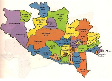 Political Map Of Niger