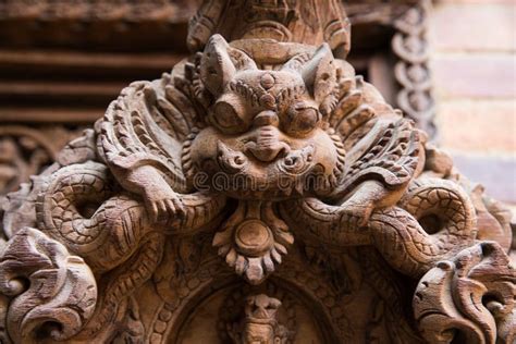 Detail of the Patan Royal Court. Stock Image - Image of ancient ...